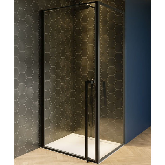 Душевое ограждение Riho Lucid GD201 80х80 см G005007121 черный/прозрачное - фото 2
