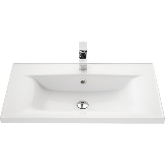 Тумба подвесная с раковиной Акватон Римини 100 см 1A2328K3RN010, белый - фото 7