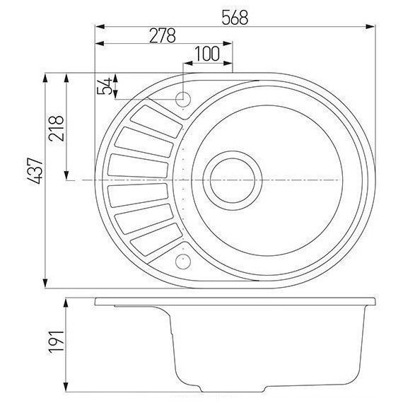 Кухонная мойка Акватон Чезана 1A711232CS220, песочный, Цвет производителя: песочный - фото 4