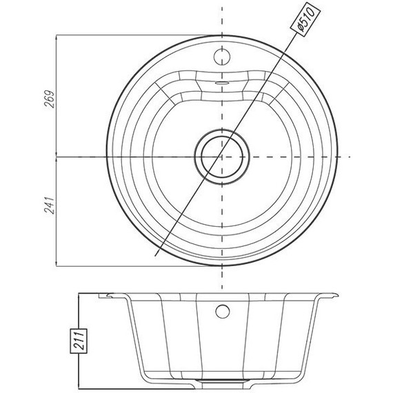 Кухонная мойка Акватон Мида 1A712732MD290, шампань, Цвет производителя: шампань - фото 4