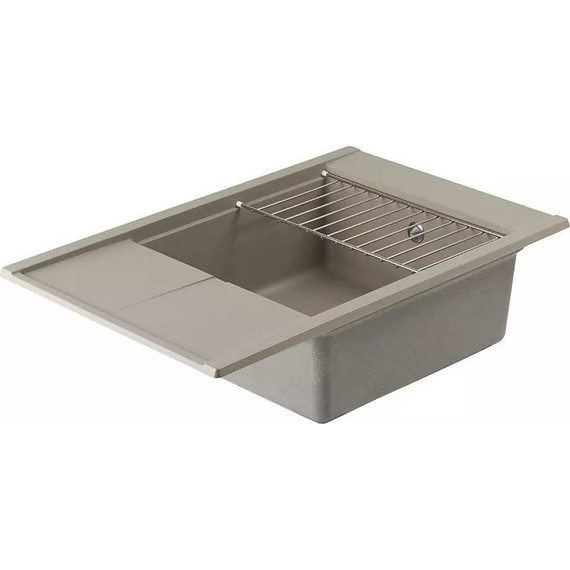 Кухонная мойка Акватон Делия 1A715132DE250, серый шёлк, Цвет производителя: серый шёлк - фото 5