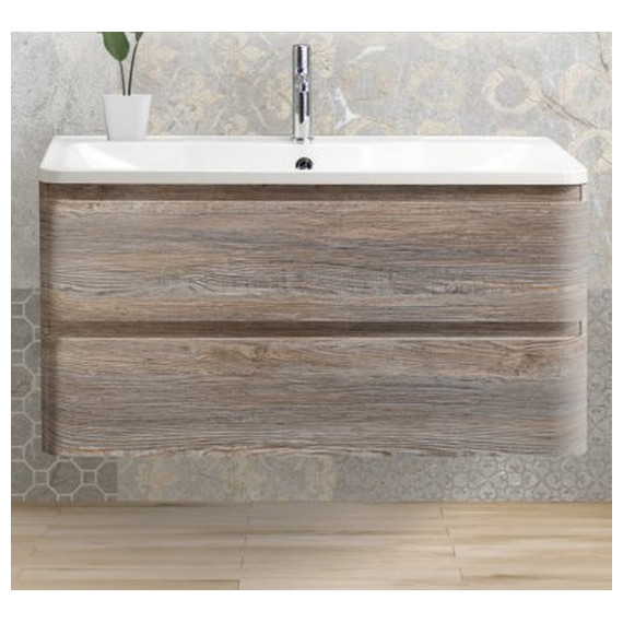 Тумба подвесная с раковиной BelBagno ALBANO-800-2C-SO-PS 80 см, Pino Scania, Цвет фасада: Pino Scania - фото 