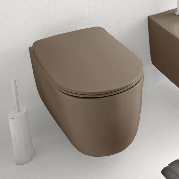 Унитаз подвесной безободковый Kerasan Nolita 531488, bruno matt - фото 