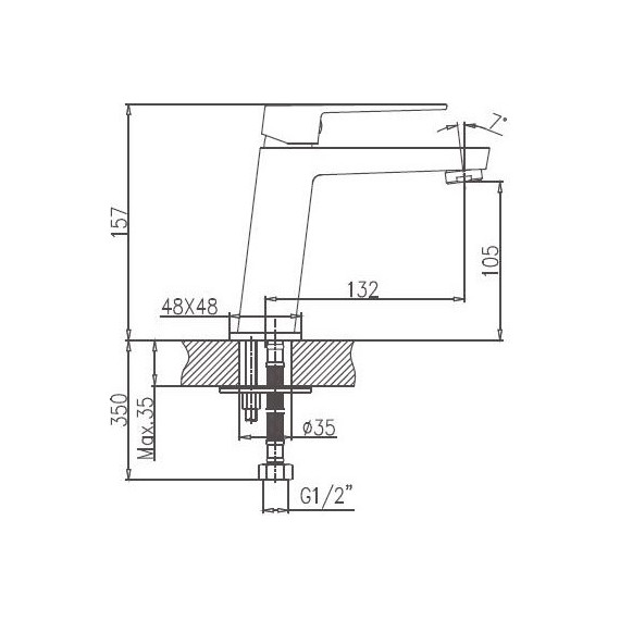 Смеситель для раковины Haiba HB11191 - фото 2