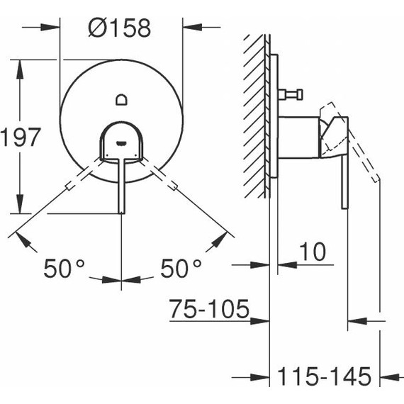 Смеситель для ванны Grohe Plus 24060003 - фото 2