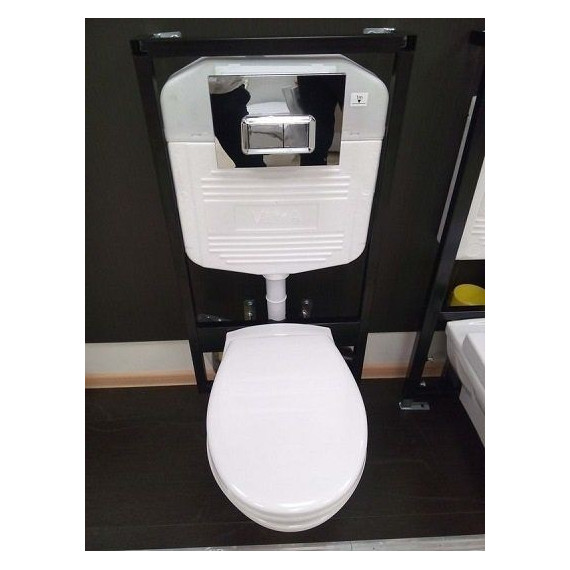 Унитаз подвесной с инсталляцией Vitra NORMUS 9773B003-7200 5 в 1 - фото 2