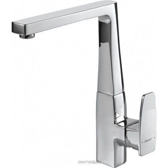 Смеситель для кухни Bravat Riffle F772106C, хром - фото 