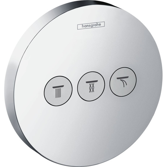 Переключатель потоков на три потребителя Hansgrohe ShowerSelect 15745000 - фото 