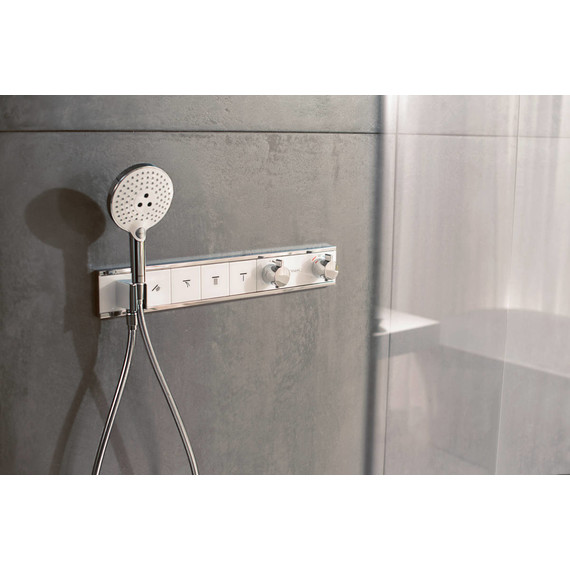 Смеситель для душа с термостатом Hansgrohe RainSelect 15357400, белый/хром - фото 3