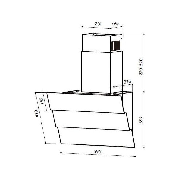 Вытяжка Lex Rio GS 600 Black CHTI000371 (чёрное стекло) - фото 2