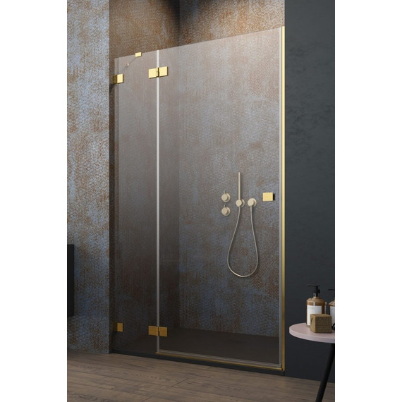 Душевая дверь Radaway Essenza Pro Gold DWJ 130 см 10099130-09-01L, золото/прозрачное - фото 