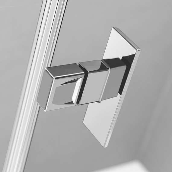 Душевая дверь Radaway Nes 8 DWD I 50L+45R 95 см (стекло 8 мм), хром/прозрачное - фото 5