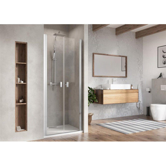 Душевая дверь Radaway Nes 8 DWD I 55L+50R 105 см (стекло 8 мм), хром/прозрачное - фото 2