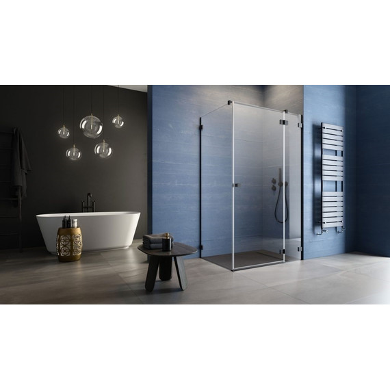 Душевое ограждение Radaway Essenza Pro Black KDJ 100х75 см R, черный/прозрачное - фото 3