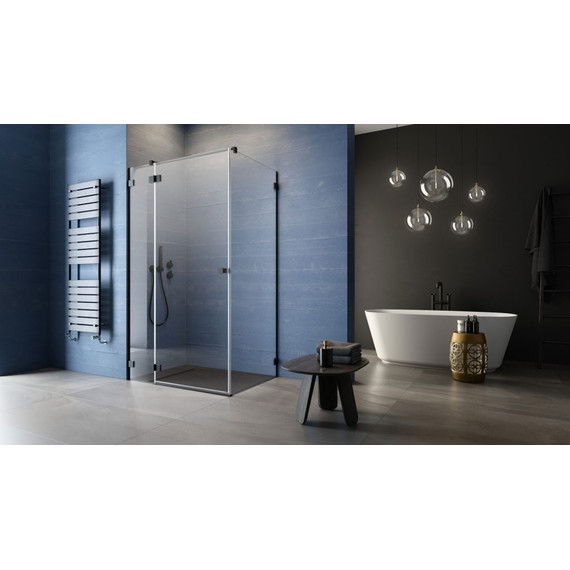 Душевое ограждение Radaway Essenza Pro Black KDJ 100х75 см L, черный/прозрачное - фото 3