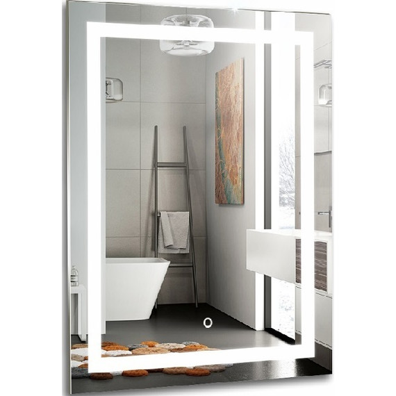 Зеркало Azario Рига 60 см с Led-подсветкой и сенсорным выключателем - фото 2