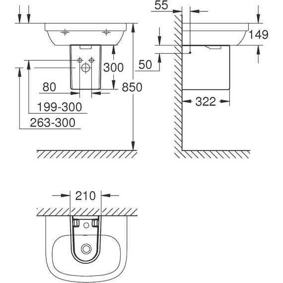 Полупьедестал Grohe Euro Ceramic 39201000 - фото 5
