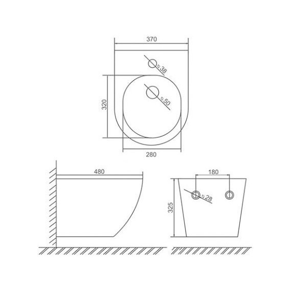 Биде подвесное Sole Pandora 2 - фото 3