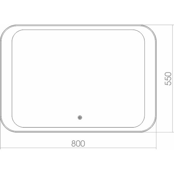 Зеркало Azario Индиго Led 80 см - фото 4