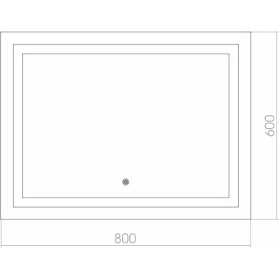 Зеркало Azario Ливия Led 80 см - фото 4