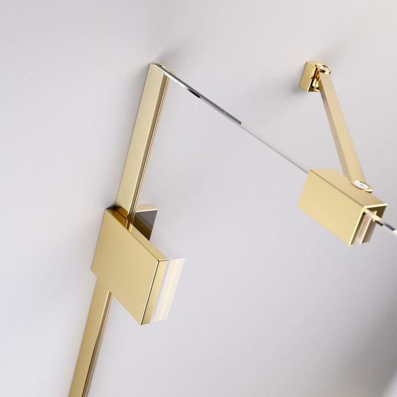 Шторка для ванны Radaway Essenza Pro Gold PNJ II 80 см 10101080-09-01, золото/прозрачное - фото 5