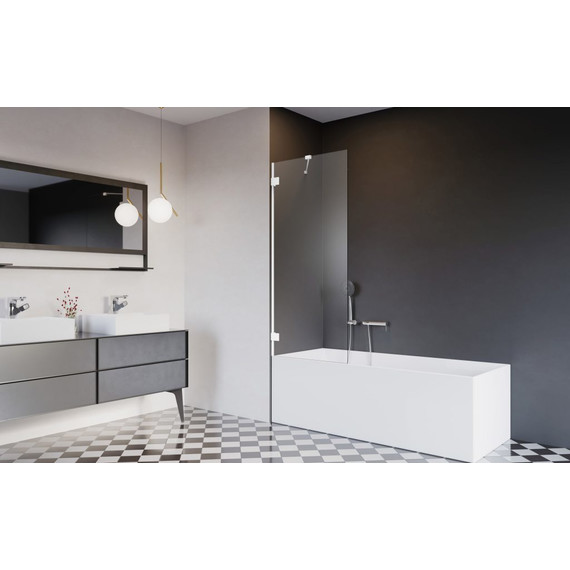 Шторка для ванны Radaway Essenza Pro White PNJ II 50 см 10101050-04-01, белый/прозрачное - фото 3