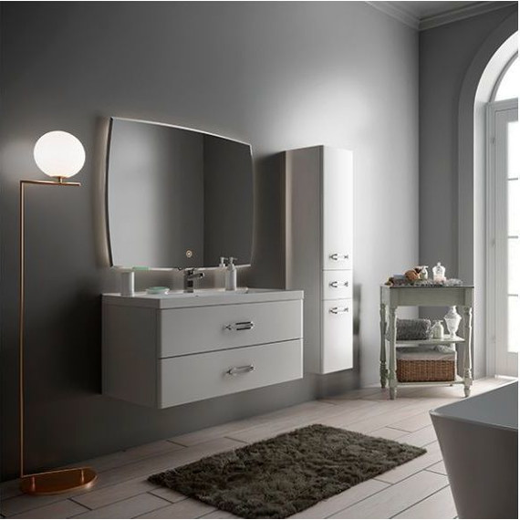 Пенал подвесной Mirsant Fuji 35 см R, белый - фото 4