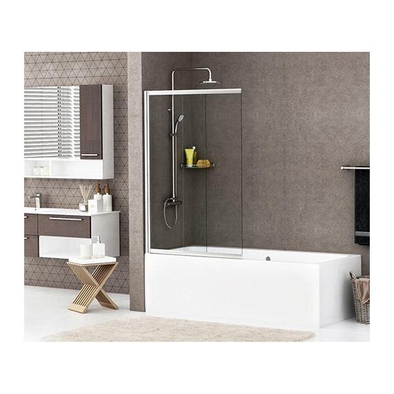 Шторка для ванны WasserKraft Main 100 см 41S02-100, хром/прозрачное - фото 3