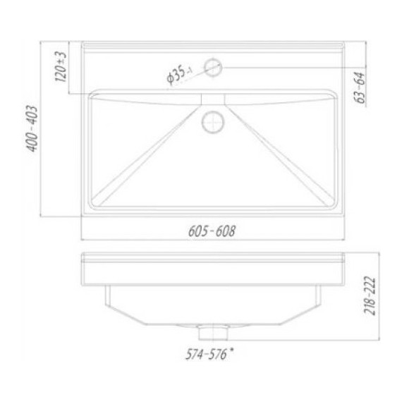 Тумба подвесная с раковиной Mirsant Fuji 60 см с доводчиком, белый - фото 6