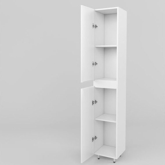 Пенал напольный Mirsant Next 340 35 см (универсальный) белый - фото 