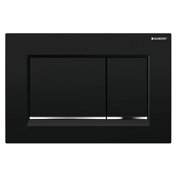 Кнопка смыва Geberit Omega 30 115.080.KM.1, черный/хром - фото 