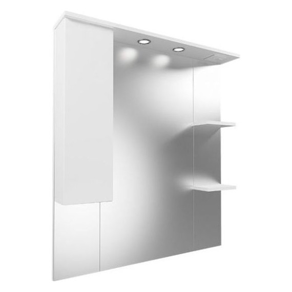 Зеркало-шкаф Mirsant Next 80 см L - фото 