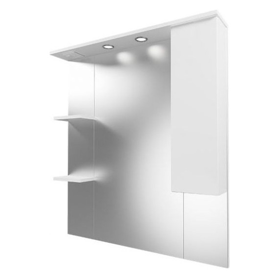 Зеркало-шкаф Mirsant Next 80 см R - фото 