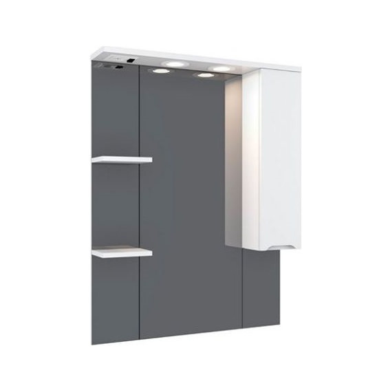 Зеркало-шкаф Mirsant Soho 80 см R - фото 