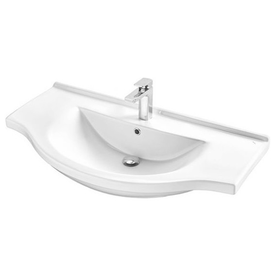 Тумба напольная с раковиной Mirsant Сандра 100 см, белый - фото 2