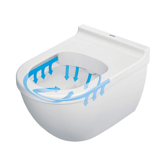 Унитаз подвесной Duravit Starck 3 Rimless 45270900A1 с крышкой микролифт - фото 3