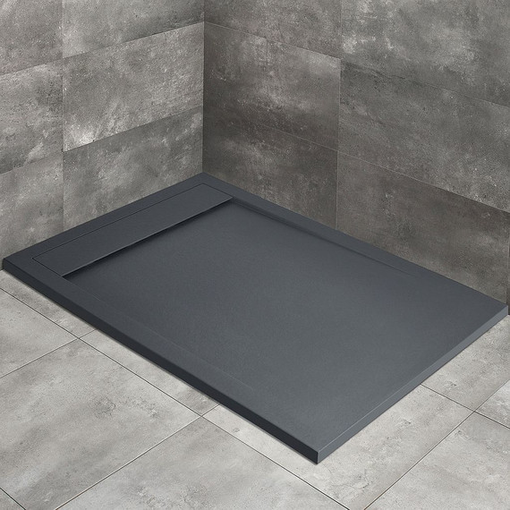 Поддон мраморный Radaway Teos F anthracite 120х100 см HTF120100-64, антрацит - фото 