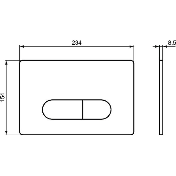 Кнопка смыва Ideal Standard Oleas M1 R0115AC, белый - фото 2