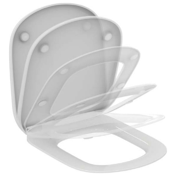Сиденье с крышкой для унитаза Ideal Standard Tesi микролифт T352901 - фото 2