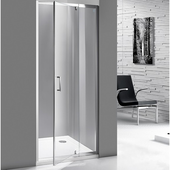 Душевая дверь Mirsant Smart Line1 90-100 см хром/прозрачное - фото 