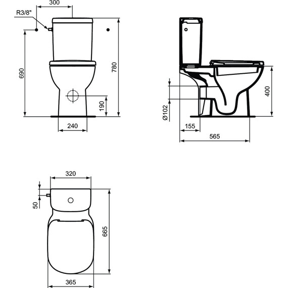 Унитаз-компакт Ideal Standard Tempo T331201 (БП) - фото 5