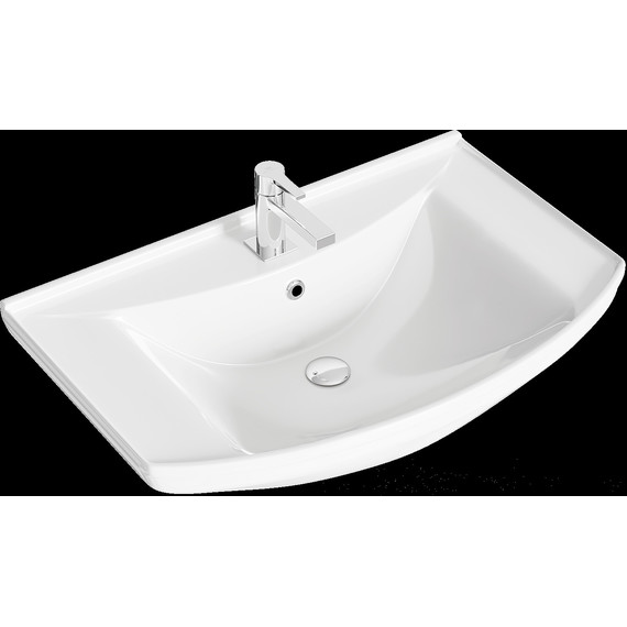 Тумба напольная с раковиной Aqwella Корсика 75 см KOR0107 (Раковина Стиль 75) - фото 7