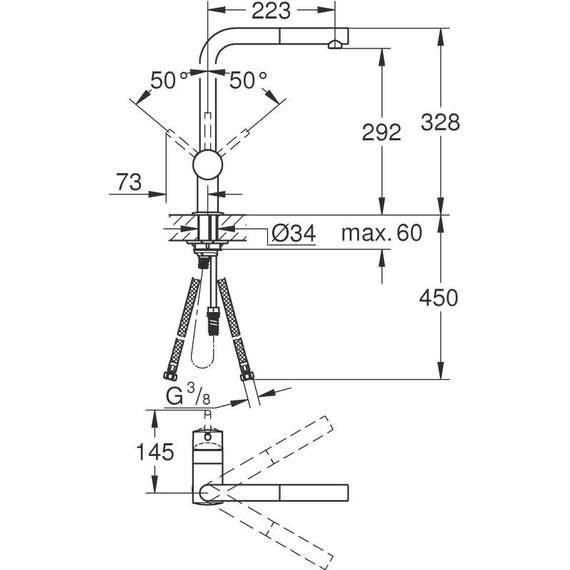 Смеситель для кухни Grohe Minta 32168000 - фото 4