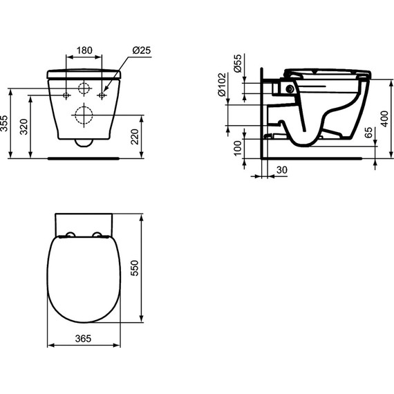 Унитаз подвесной безободковый Ideal Standard Connect E814901 - фото 9