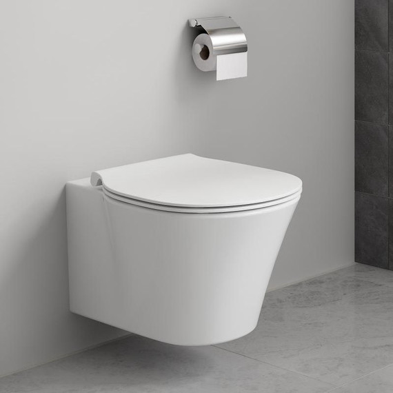 Унитаз подвесной безободковый Ideal Standard Connect Air Aquablade E005401, Цвет производителя: белый - фото 5