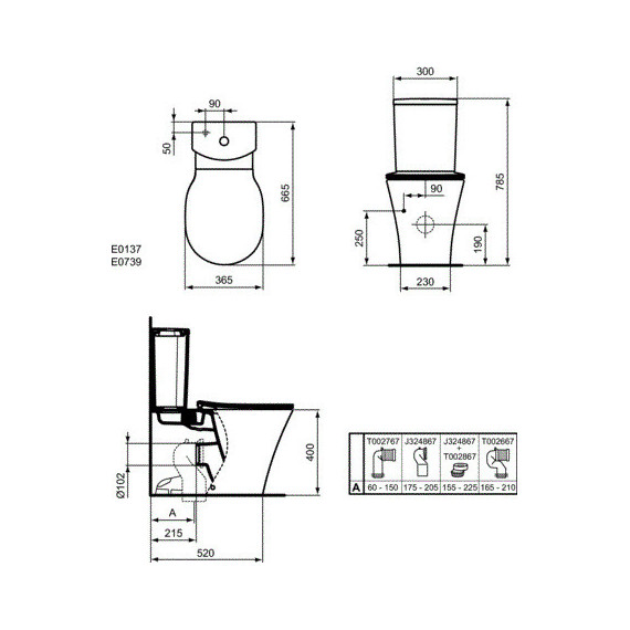 Унитаз-компакт безободковый Ideal Standard Connect Air AquaBlade E013701 - фото 4