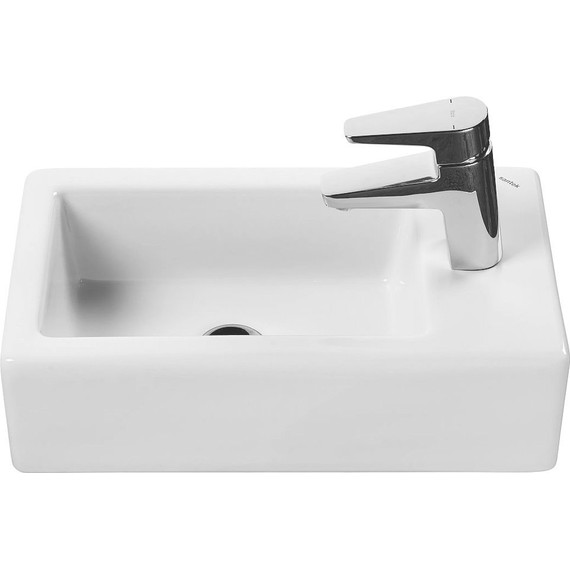 Тумба напольная с раковиной Акватон Бэлла 44 см 1A2215K1BBAZ0, белый/дуб джарра - фото 10