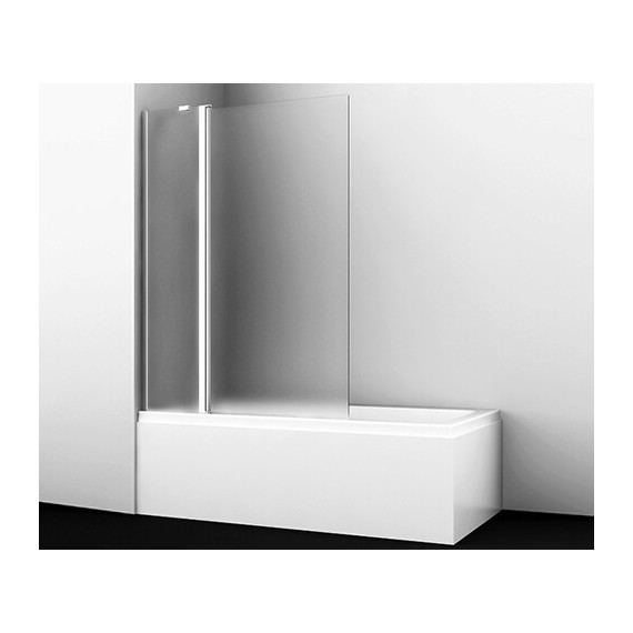 Шторка для ванны WasserKraft Berkel 110 см 48P02-110L, хром/матовое - фото 