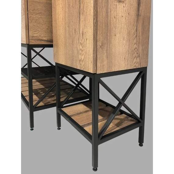 Тумба напольная с раковиной Comforty Бредфорд 90 см, дуб тёмный - фото 13