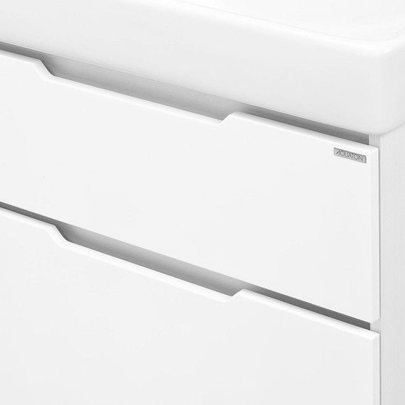 Тумба напольная с раковиной Акватон Дакота 80 см 1A2029K0DAAY0, белый/выбеленное дерево - фото 6